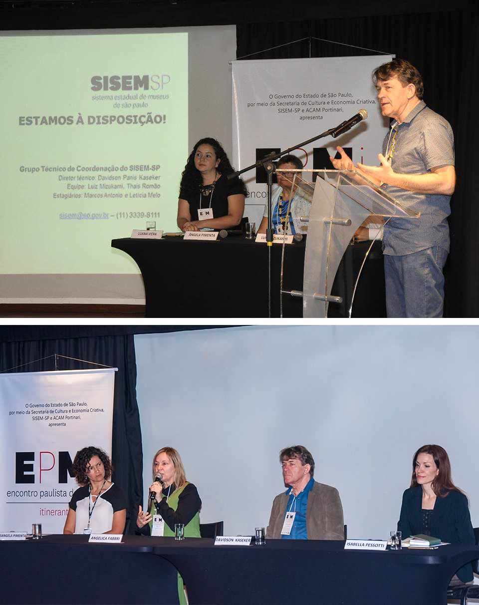 a foto mostra pessoas participando do evento